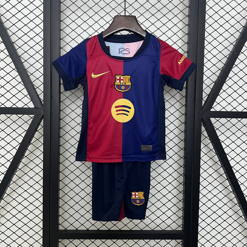 Camiseta y Pantalones para niños FC Barcelona Home 24/25
