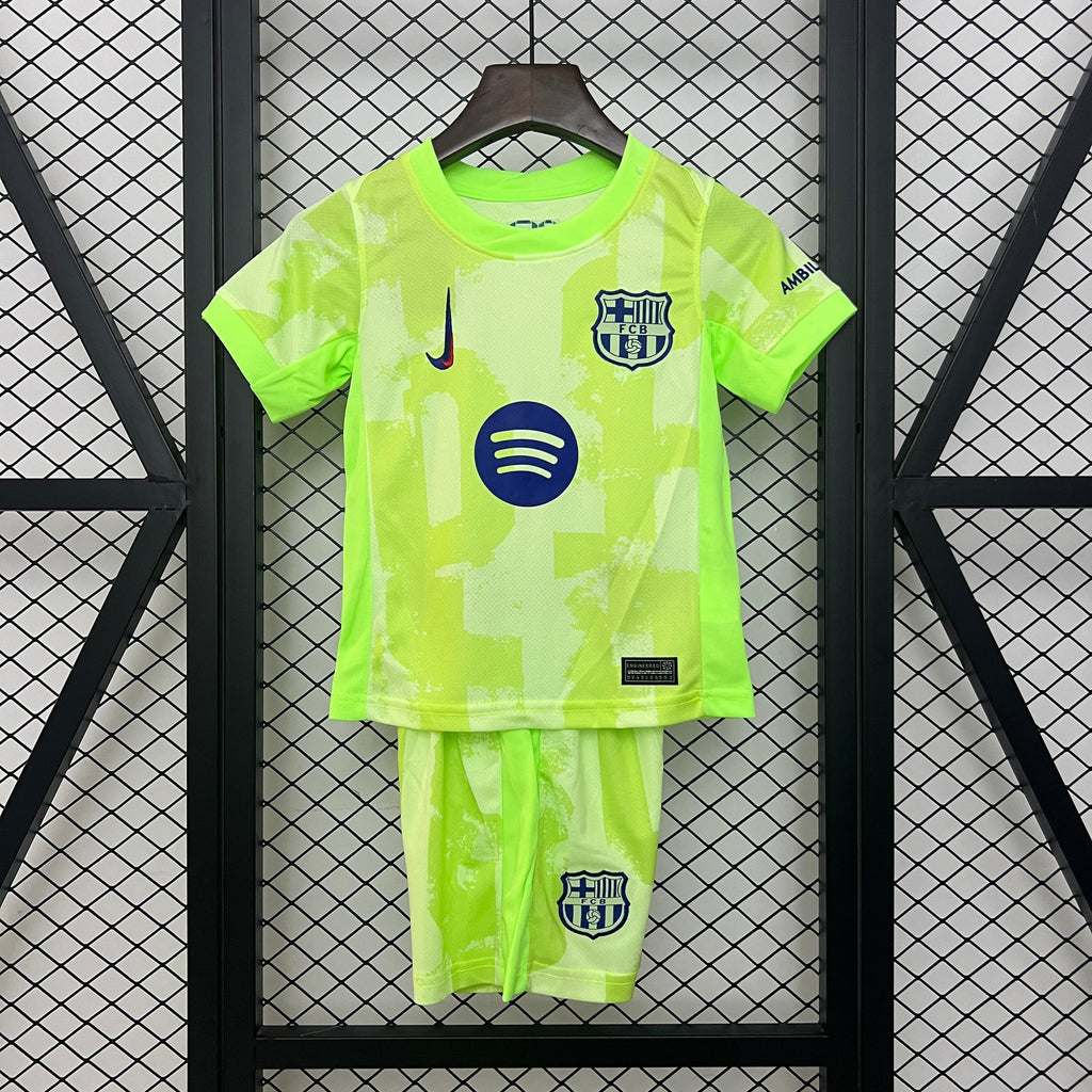 Camiseta y Pantalones para niños FC Barcelona Third 24/25