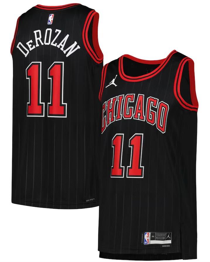Chicago Bulls DeMar DeRozan Black Jersey - Statement Edition