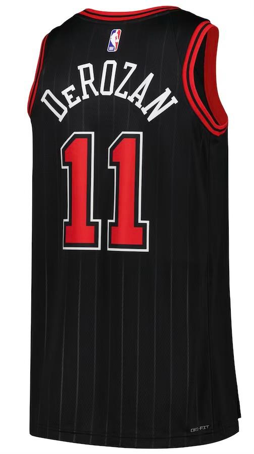Chicago Bulls DeMar DeRozan Black Jersey - Statement Edition