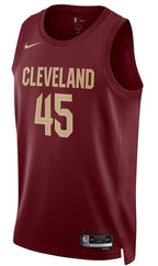 Cleveland Cavaliers Donovan Mitchell Wine Jersey - Icon Edition