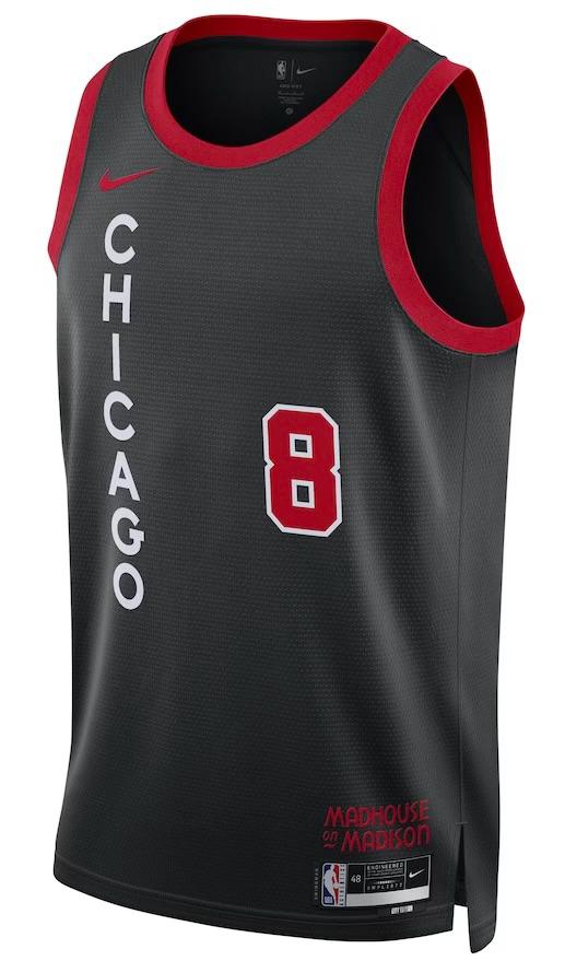 Chicago Bulls Zach LaVine Black 2023/24 Jersey - City Edition