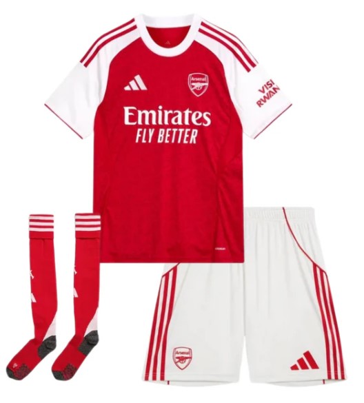 Camiseta y Pantalones para niños Arsenal Home 25/26 - Con Medias