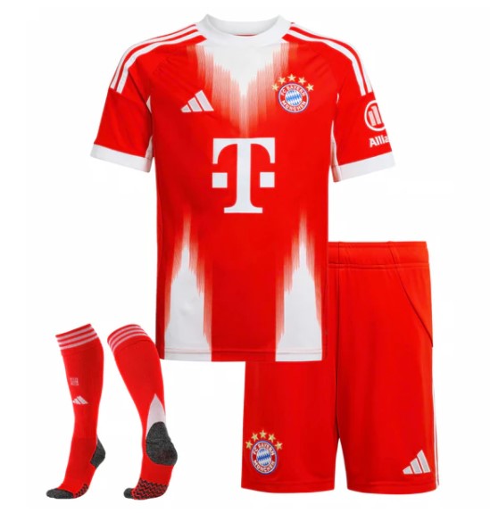 Camiseta y Pantalones para niños Bayern de Múnich Home 25/26 - Con Medias
