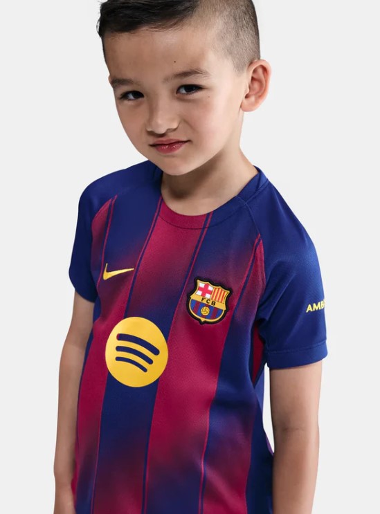 Camiseta y Pantalones para niños FC Barcelona Home 25/26