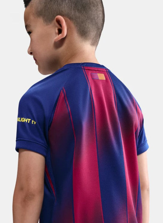 Camiseta y Pantalones para niños FC Barcelona Home 25/26