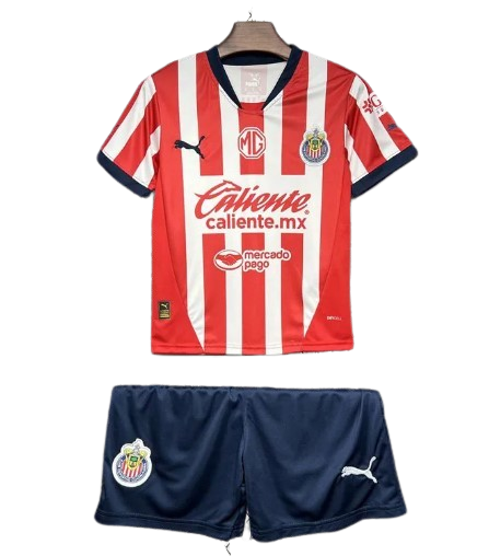 Camiseta y Pantalones para ninõs Chivas de Guadalajara Home 24/25