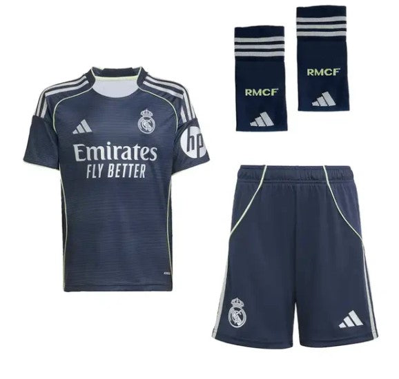 Camiseta y Pantalones para niños Real Madrid Away 25/26 - Con Medias