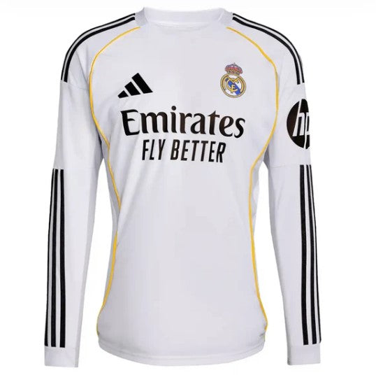 Camiseta Manga Larga Real Madrid Home 25/26 - Jugador