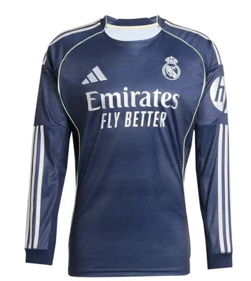 Camiseta Manga Larga Real Madrid Away 25/26 - Jugador