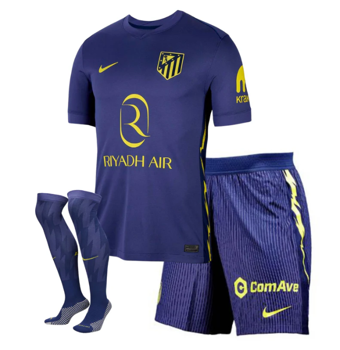 Camiseta y Pantalones para niños Atletico de Madrid Away 25/26 - Con Medias