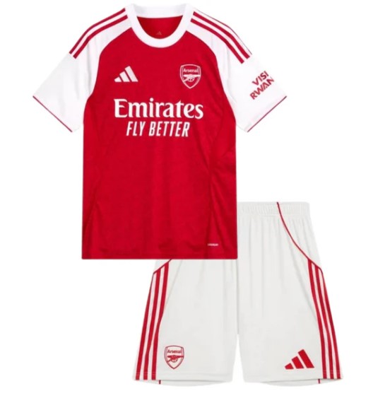 Camiseta y Pantalones para niños Arsenal Home 25/26