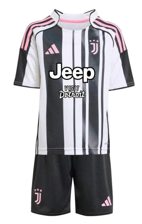 Camiseta y Pantalones para niños Juventus Home 25/26
