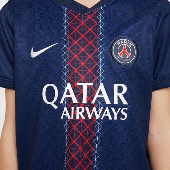 Camiseta y Pantalones para niños PSG Home 25/26