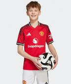 Camiseta y Pantalones para niños Manchester United Home 25/26