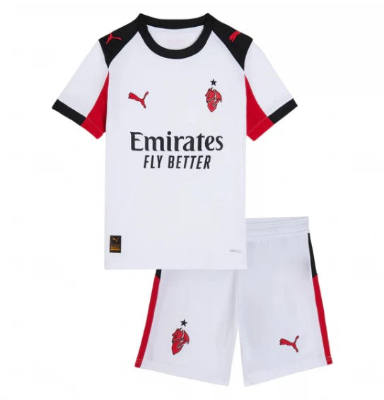 Camiseta y Pantalones para niños A.C Milan Away 25/26