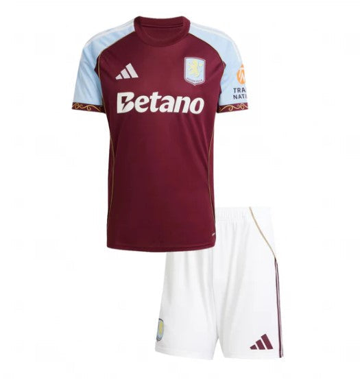 Camiseta y Pantalones para niños Aston Villa Home 25/26