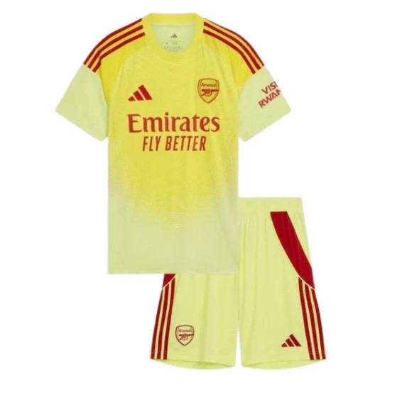 Camiseta y Pantalones para niños Arsenal Portero 25/26