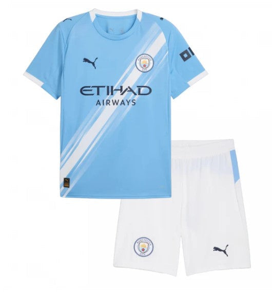 Camiseta y Pantalones para niños Manchester City Home 25/26