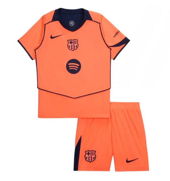 Camiseta y Pantalones para niños FC Barcelona Third 25/26