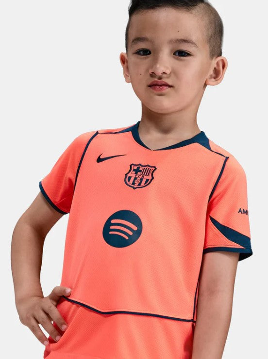 Camiseta y Pantalones para niños FC Barcelona Third 25/26