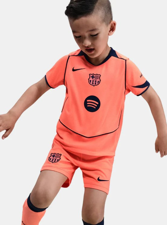 Camiseta y Pantalones para niños FC Barcelona Third 25/26