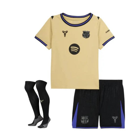 Camiseta y Pantalones para niños FC Barcelona Away 25/26 - Con Medias