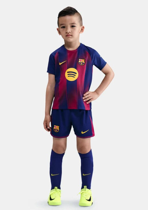 Camiseta y Pantalones para niños FC Barcelona Home 25/26 - Con Medias