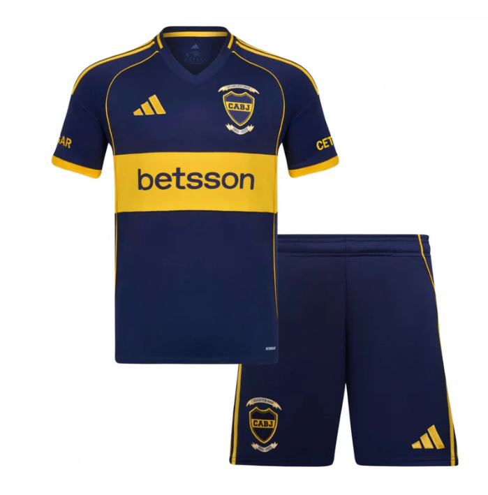 Camiseta y Pantalones para niños Boca Juniors Home 25/26