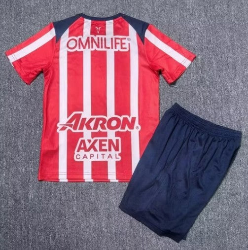 Camiseta y Pantalones para ninõs Chivas de Guadalajara Home 25/26