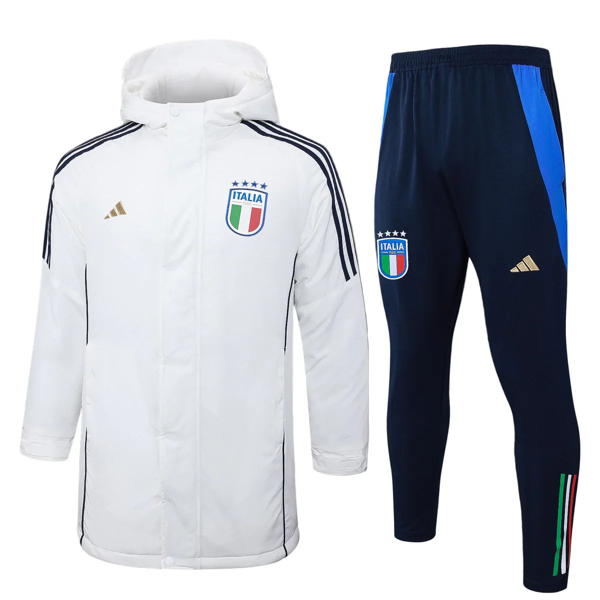 Abrigo acolchado impermeable + pantalones del Italia