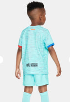 Camiseta y Pantalones para niños FC Barcelona Third 23/24
