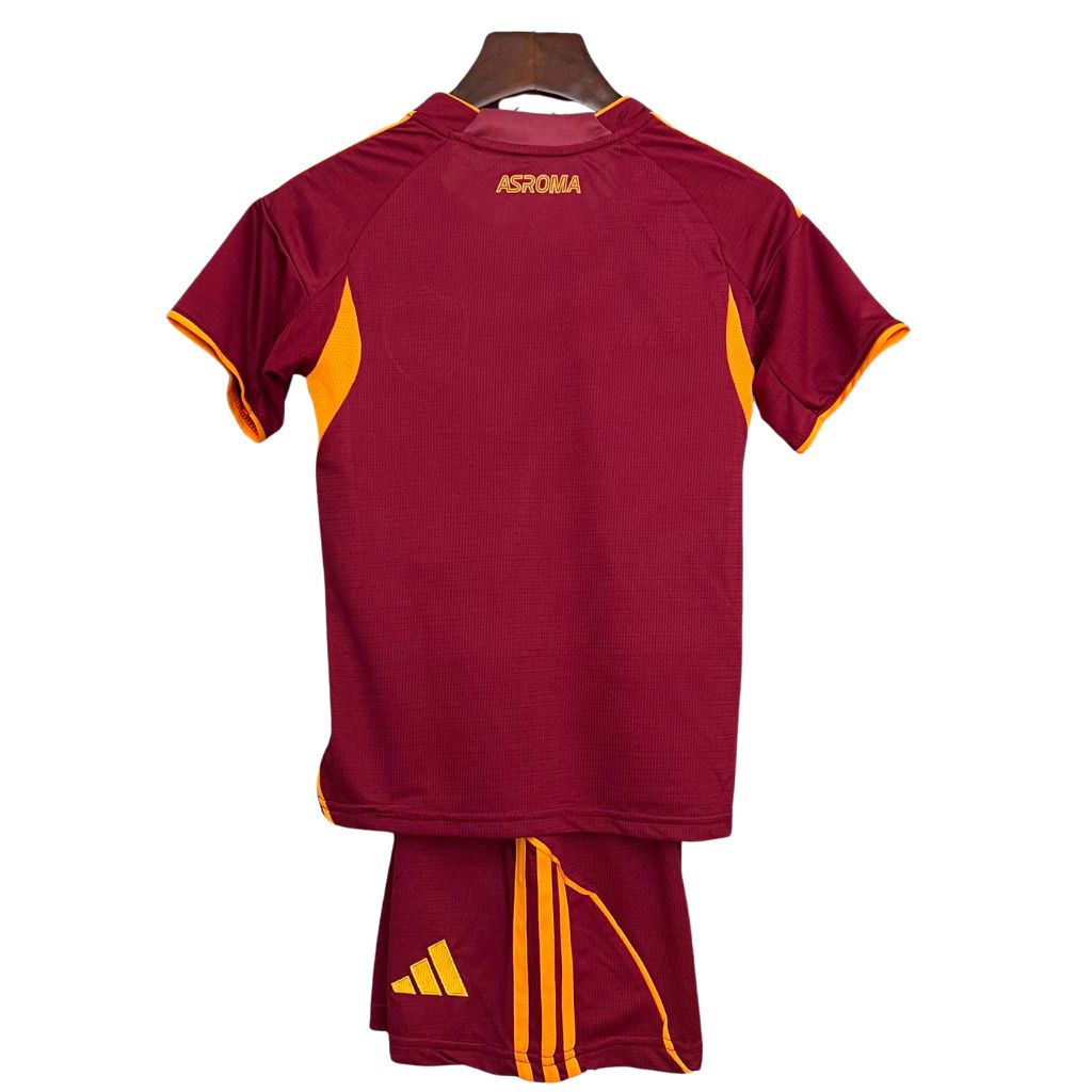 Camiseta y Pantalones para niños AS Roma Home 25/26