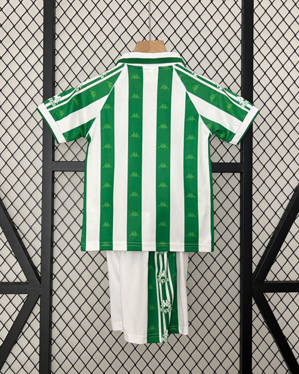 Camiseta y Pantalones para niños Real Betis Home - Retro 95/97