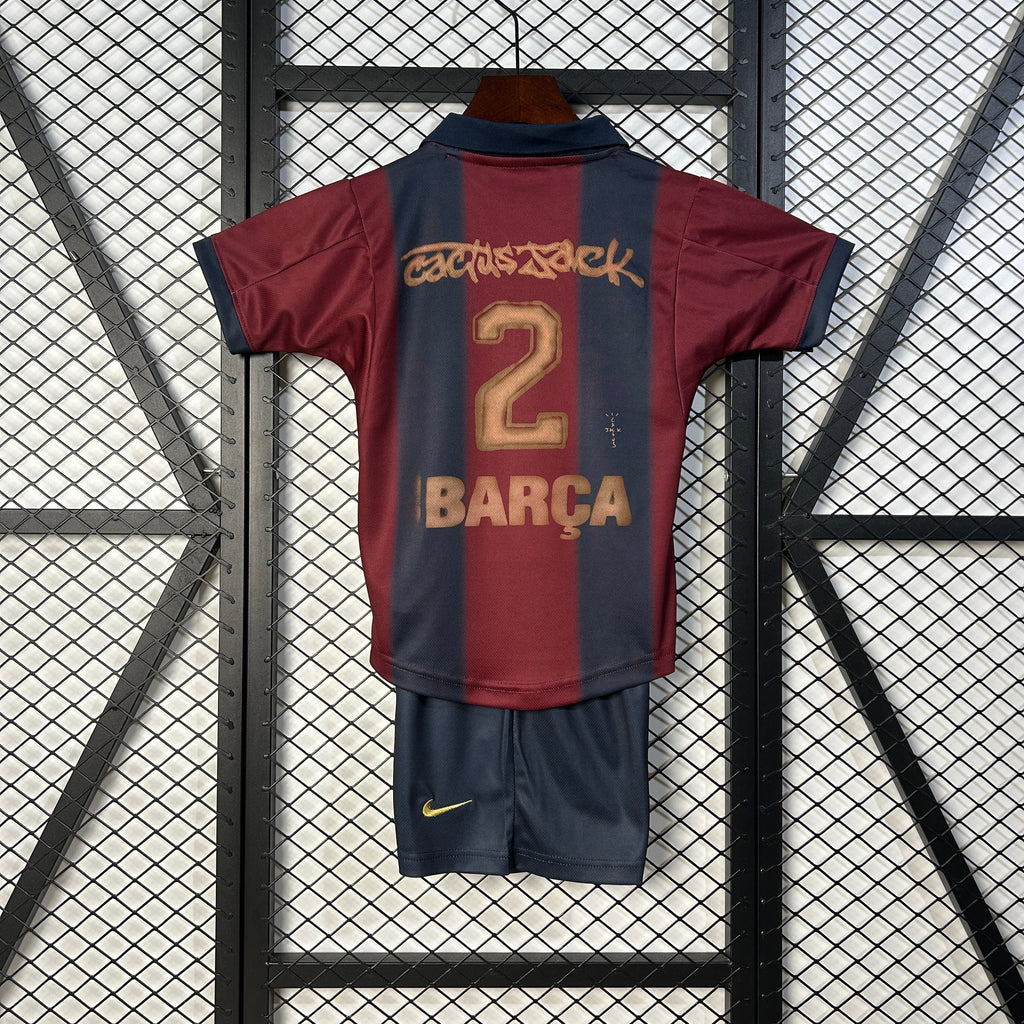 Camiseta y Pantalones para niños FC Barcelona x Travis Scott 25/26