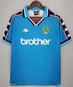 Camisa Manchester City Retrô 1997/1998 Azul - Kappa - DA Sports Oficial