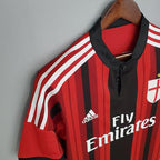 Camisa Milan Retrô 2014/2015 Vermelha e Preta - Adidas - DA Sports Oficial