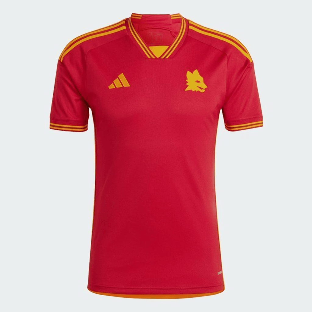 Camisa Roma I 23/24 Adidas - Vermelho - DA Sports Oficial