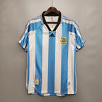 Camisa Seleção Argentina Retrô 1998 Azul e Branca - Adidas - DA Sports Oficial